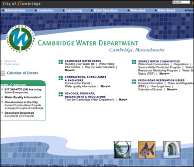 Cambridge Water Department